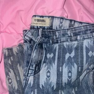 ROCK&ROLL denim kids Aztec bellbottoms